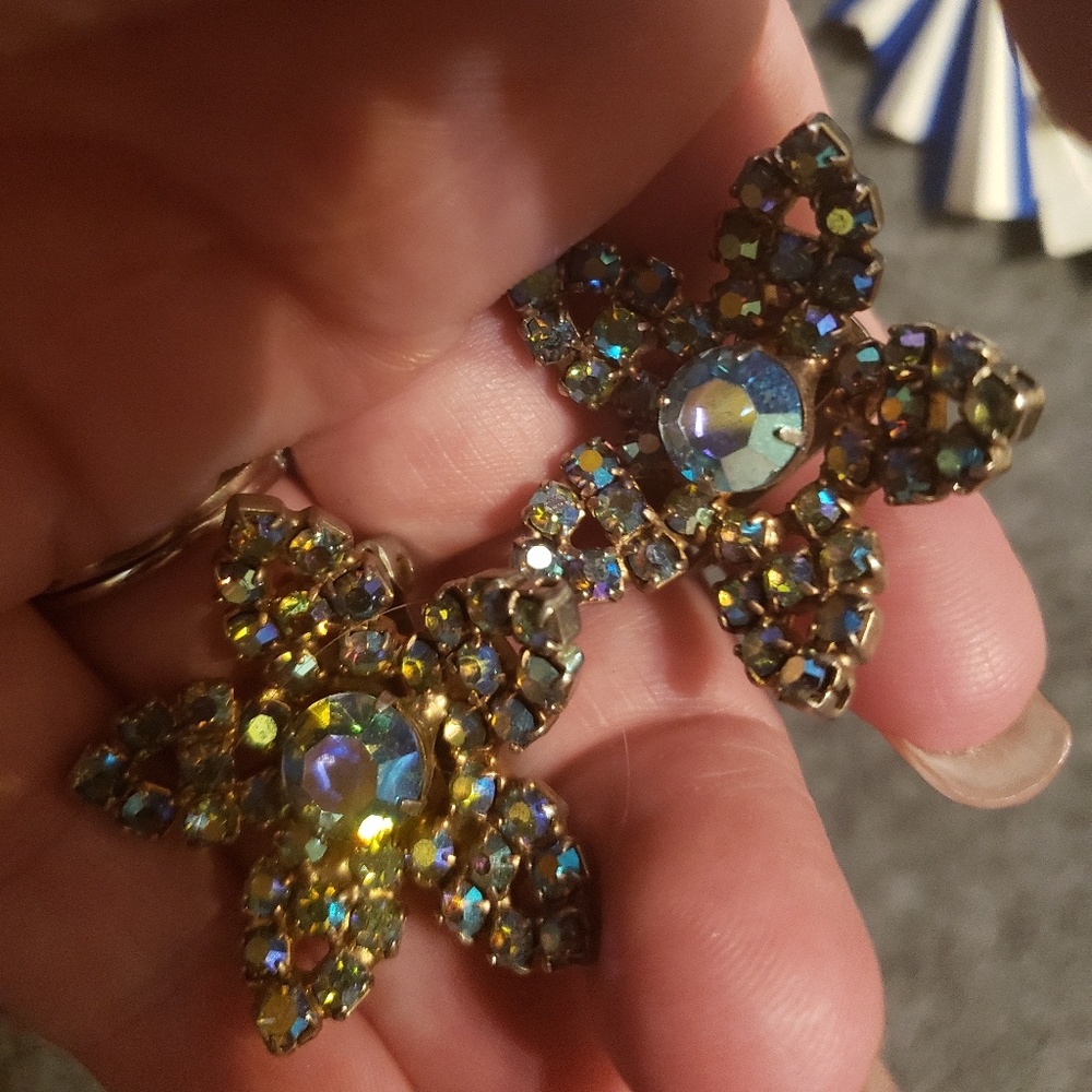 Multicolored costume earrings